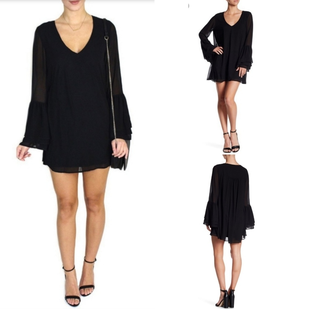 🆕️⬇️Show Me Your MuMu Black Chiffon Nolita Dress